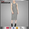 High Quality Miss Rib Column Midi Dress New Arrival Nice Dress with Sleeveless