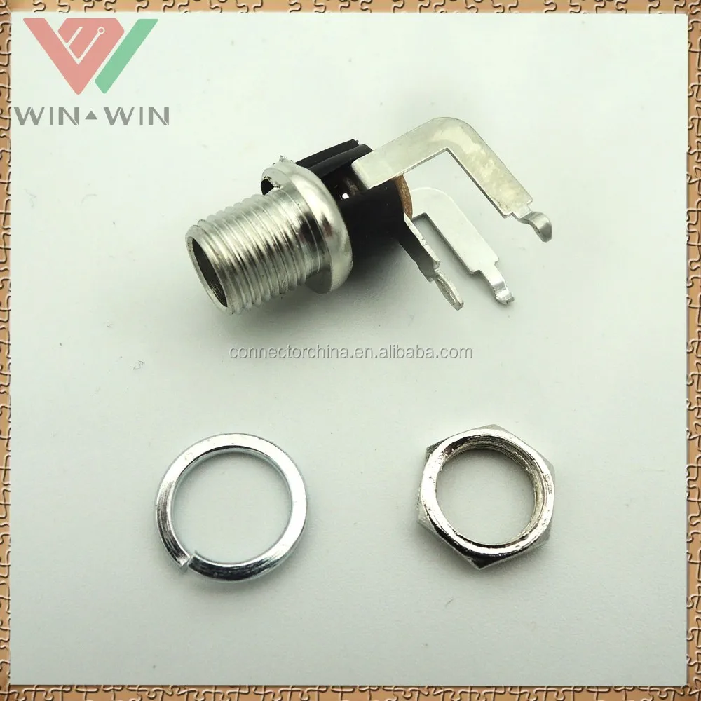 High quality audio Female Jack audio cable 3.5mm jack female 3pin 4pin 6.35 jack male