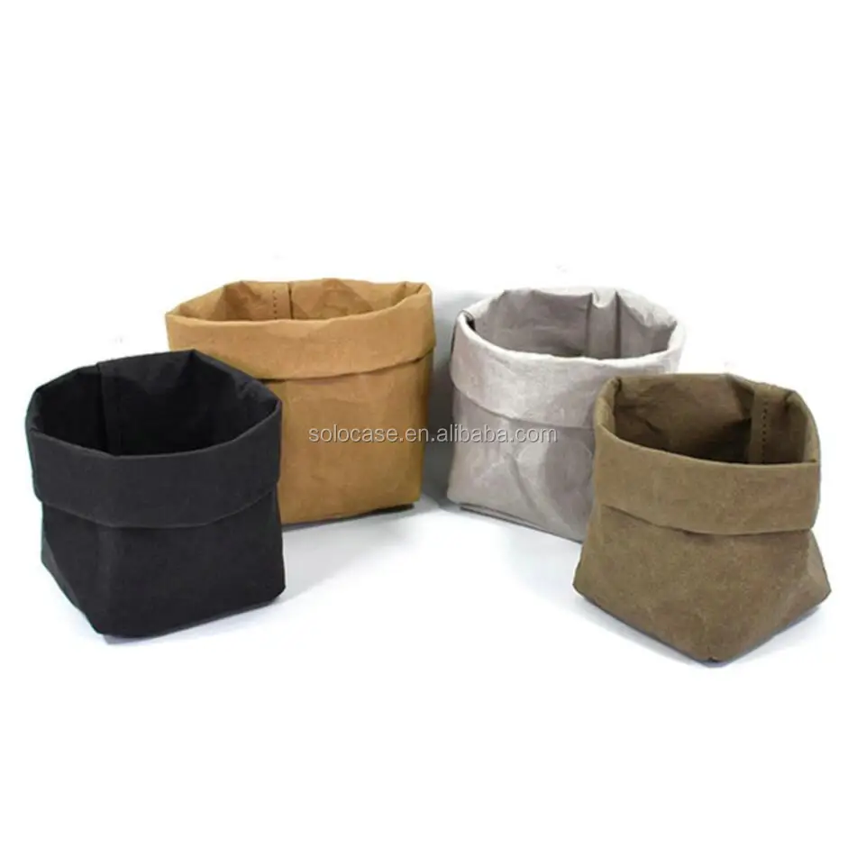 Washable Kraft Paper Debris Storage Bag