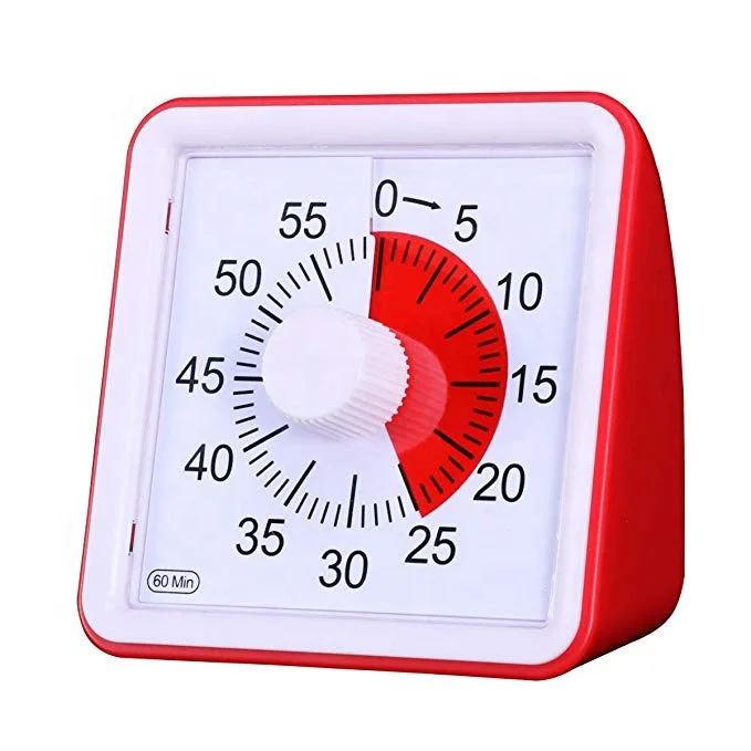 60 Minute Visual Silent Analog Timer Time Management Tool For Classroom ...