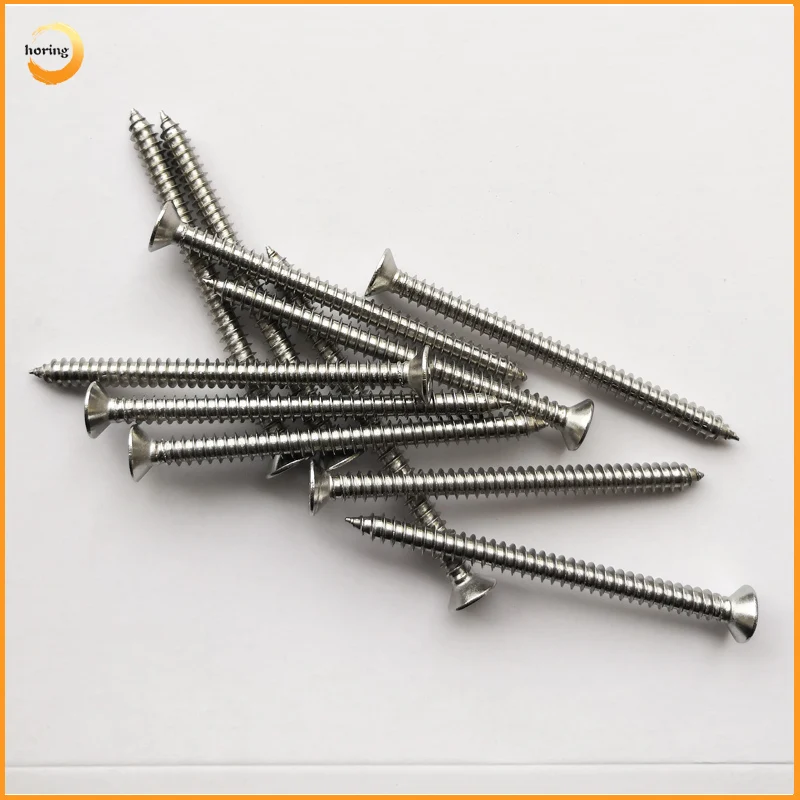 
4.8 Cross flat head SUS304 SUS201 stainless steel self drilling screws 