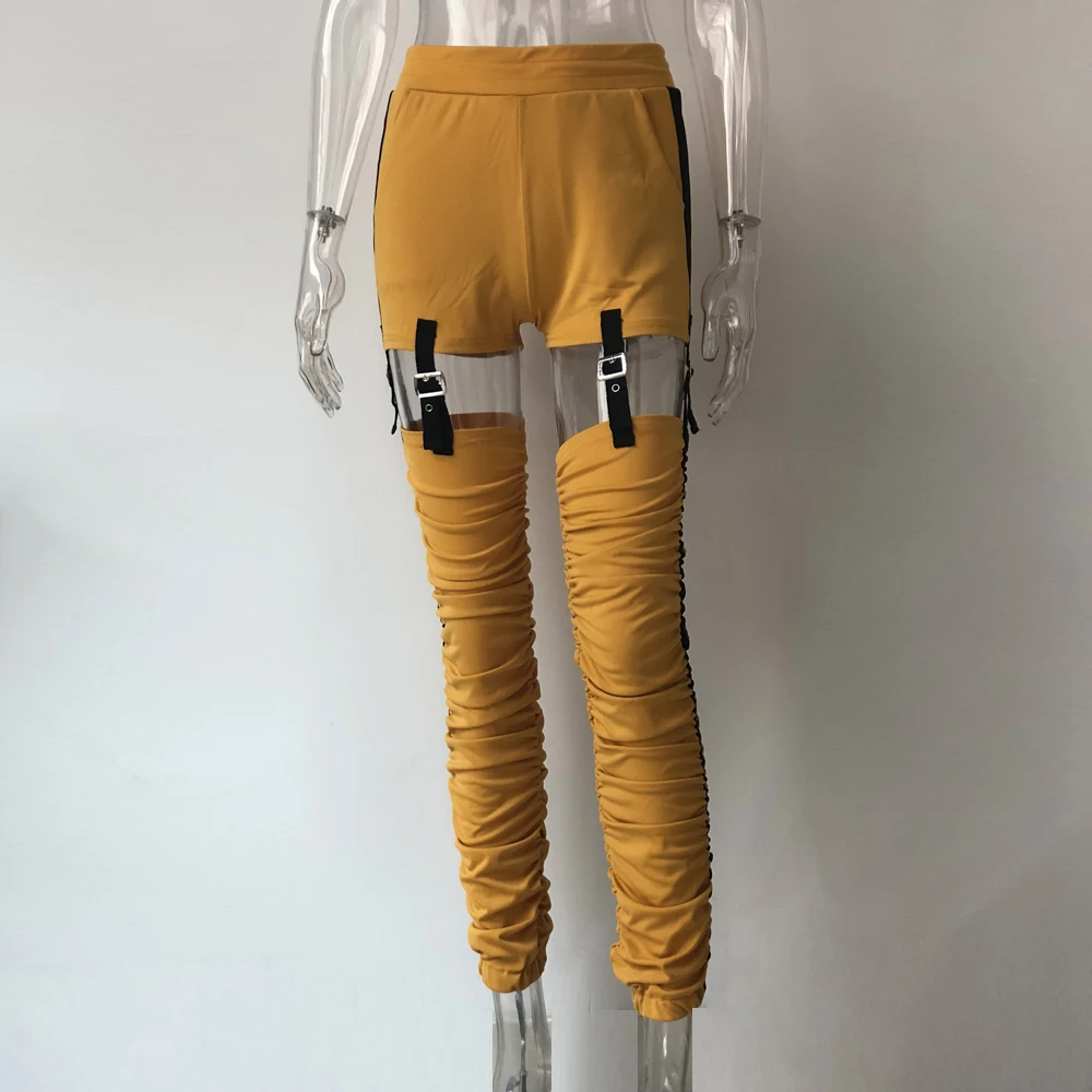 yellow cargo pants womens