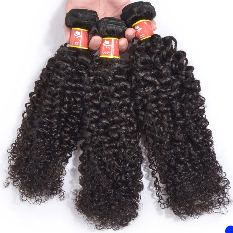 Big Raw Virgin 20 Inch Kinky Curly Hair Weave Cheap Human