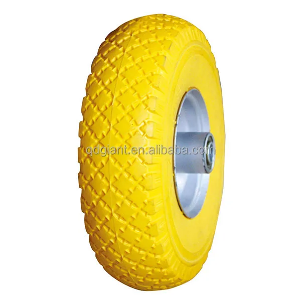 China supply 10 inch gary colour pu foam wheel for hand tool cart