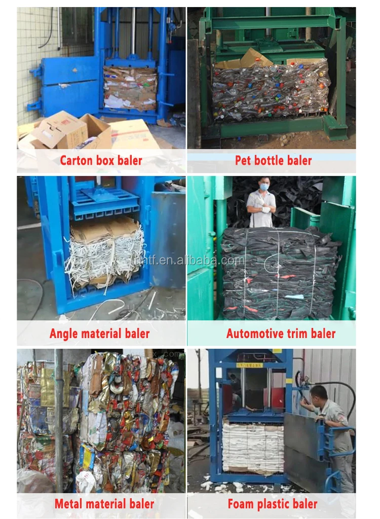 Hydraulic Carton Compress Baler Machine/Cardboard Baling Press Machine