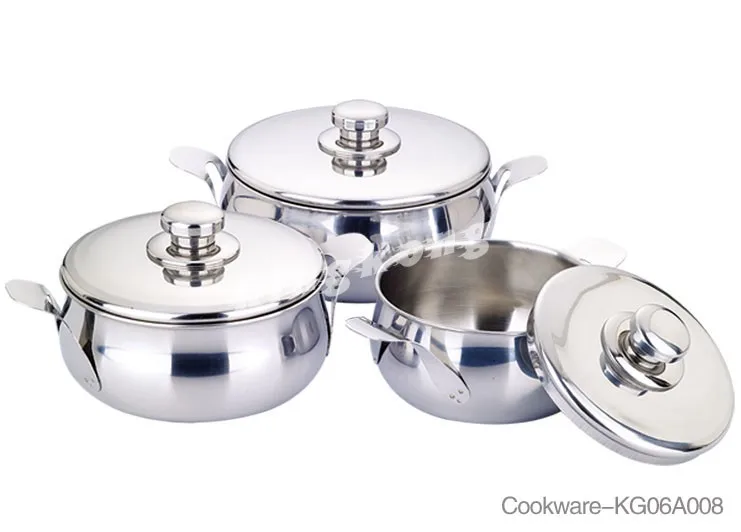 High Quality Palm Restaurant Cookware Set/kitchen Ware Stainless Steel