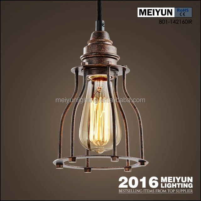 Wrought Iron Rustic Chandeliers Edison Bulb Vintage Pendant Light Edison Bulb Vintage Pendant Light