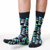 Bulk Wholesale High Fashion Quality Organic Cotton Knitting Triangle Patterned Funny Sock New Colorful Socks