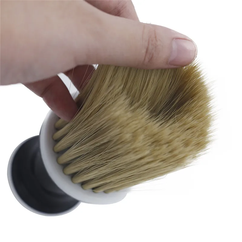 Wholesale Fiber Hair Hairdressing Sweep Neck Brush Hair Barber Tools Neck Duster Cleaning Brush