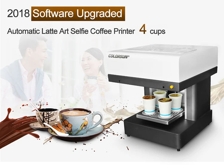 Cappuccino Latte Coffee Printer machine - Rainbowdgt