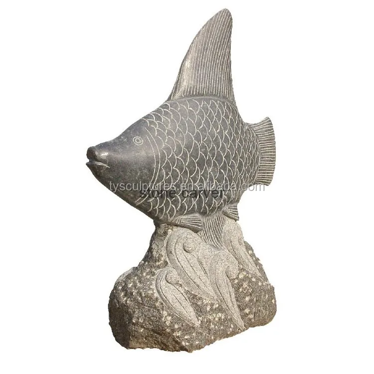 Stone Animal Sculpture Of Natural Granite Stone Fish Statue Buy