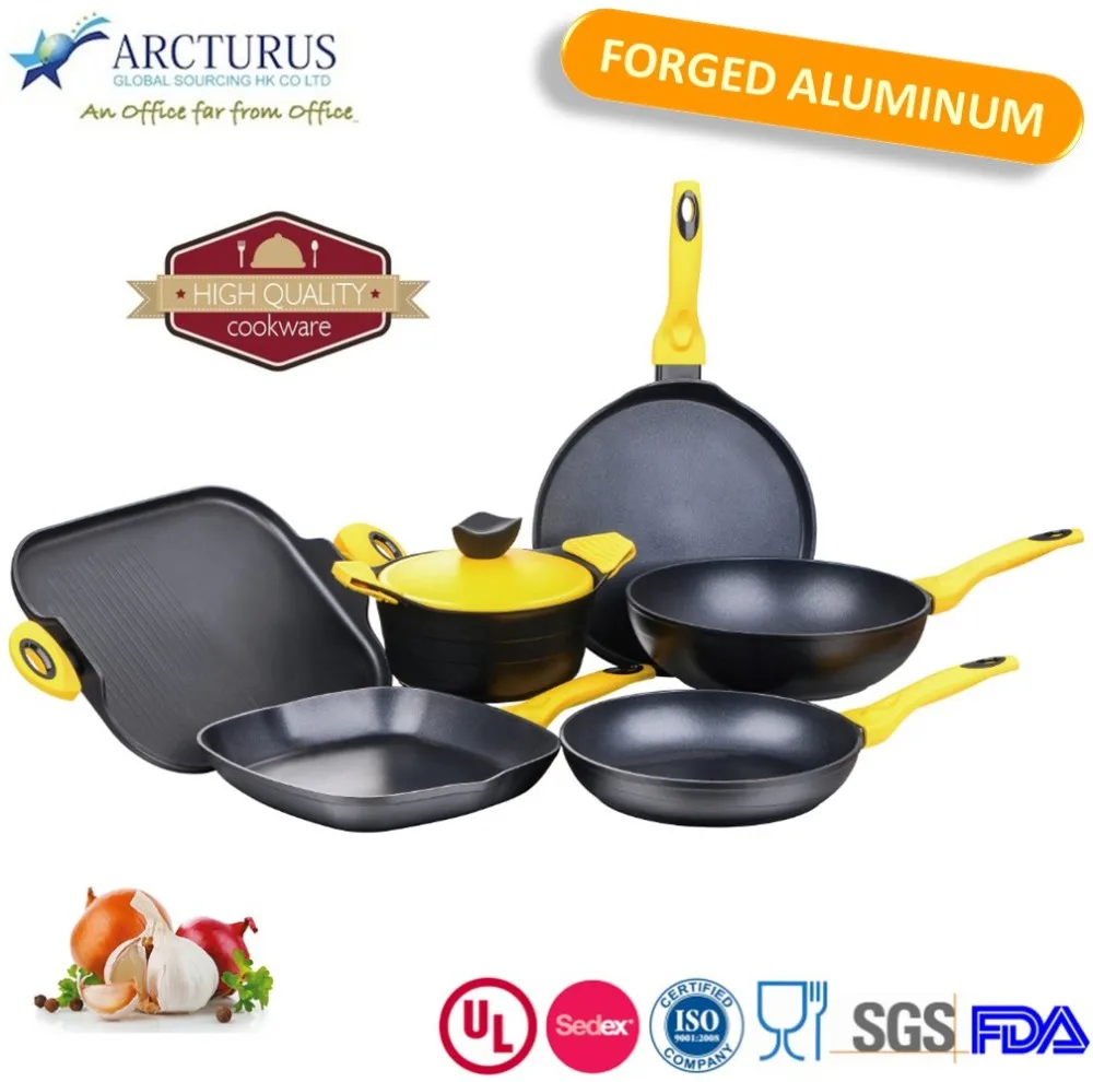 Eco Friendly 8pcs Ceramic Coated Cookware Set With Glass Lid Buy