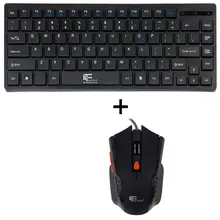 2016 Newest High Quality Waterproof usb Mini Slim Wired Keyboard Mouse Combo for PC Laptop Desktop Mac Computer Peripherals