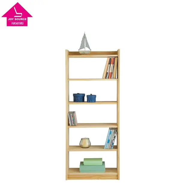 cheap 6 shelf solid pine book case corner book shelf