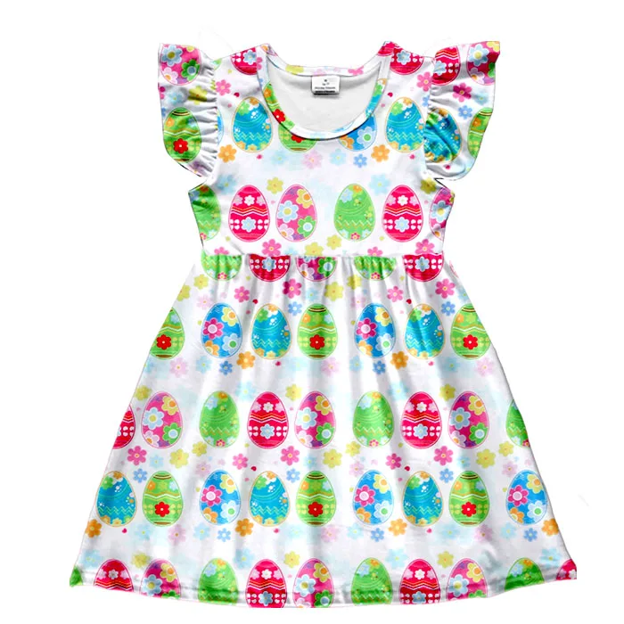 Easter Eggs Design Children Clothing Sets Babbaby Girls Eggs Print