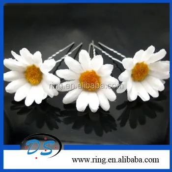 Marguerite Blanche Fleur épingles à Cheveux Chrysanthèmeaccessoires Pour Cheveux Pour Les Filles Buy Accessoires De Cheveux Pour Les