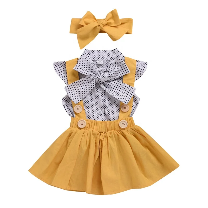 Hot selling Cotton Ginger girls boutique clothing Baby Clothes Sets for Summer
