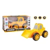 Construction Vehicles, Pull Back Toy Cars - Bulldoze Excavator Dump Truck Model Kit for Children Toddlers Kids, Mini Engineering