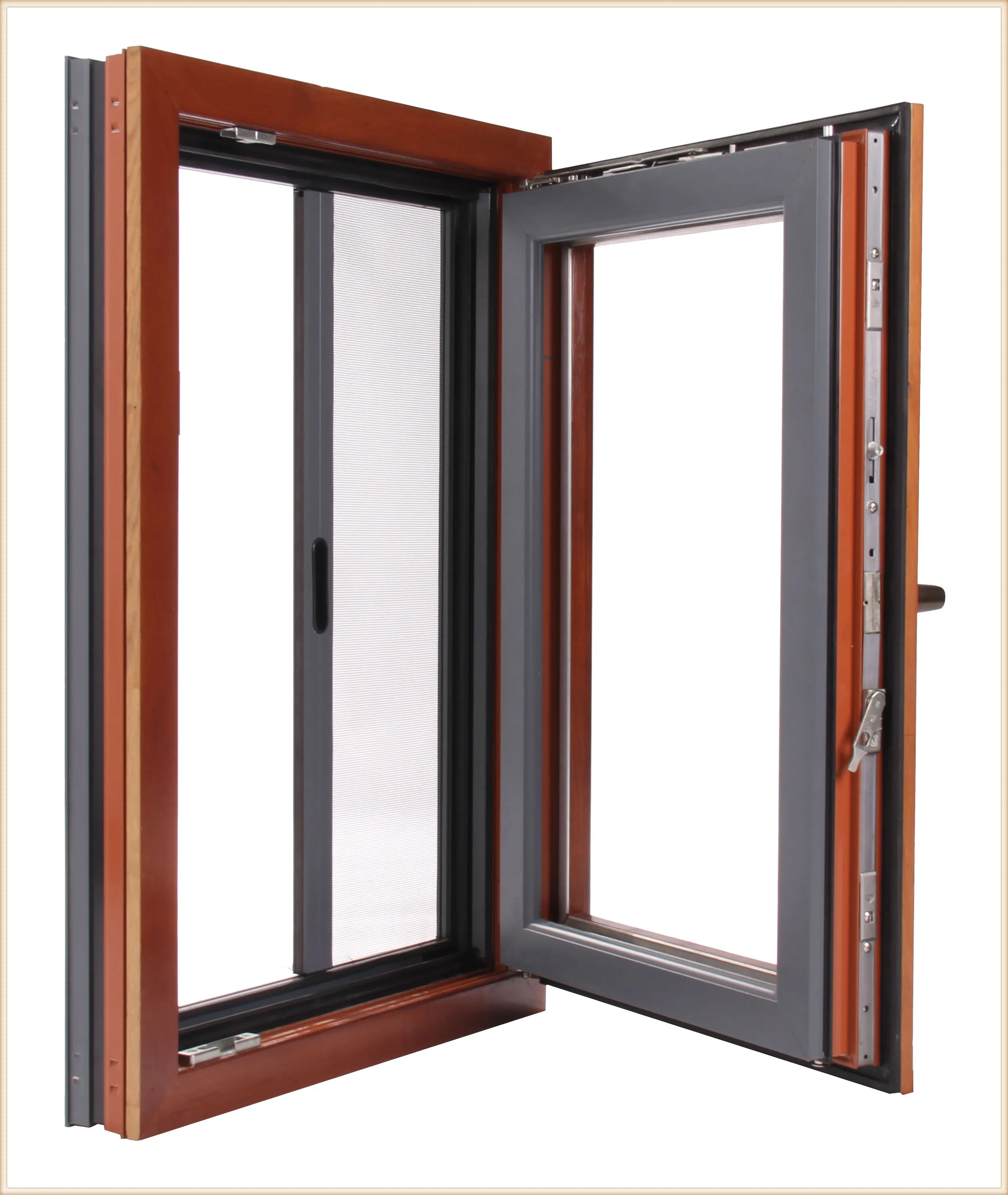 Lingyin Aluminum Window Frame Colors Wooden Windows - Buy ...