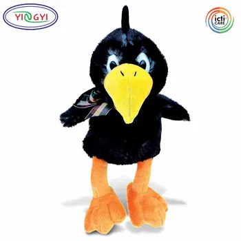 stuffed black bird