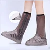 Wholesale PVC Long antislip outdoor Rainproof Rain boot cover Reusable Waterproof Rain Boot shoe cover with reflector