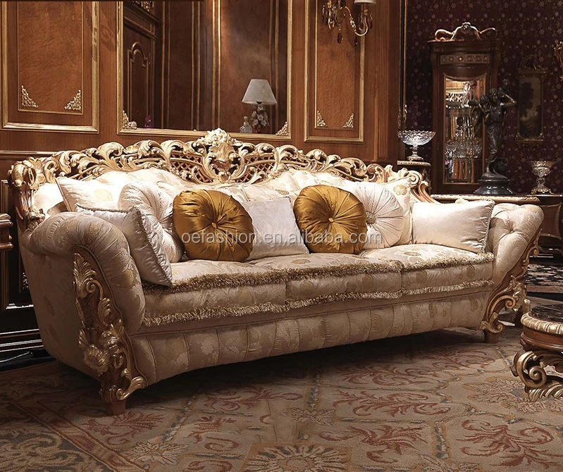 OE-FASHION Living Room Furniture Comfortable Italy Royal Fabric Sofa ...