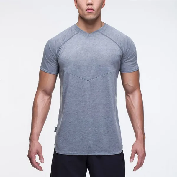 Longline T Shirt With Split Round Hem And Reflective Printingfor Men's ...