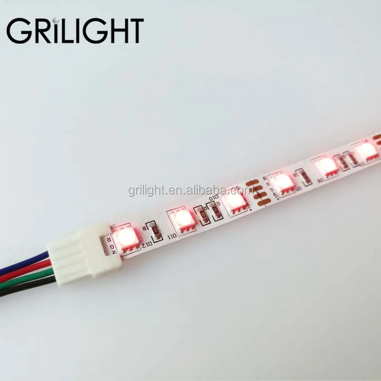 8mm 10mm pcb width 2pin single color/3pin cct /4pin rgb led connector for led strip