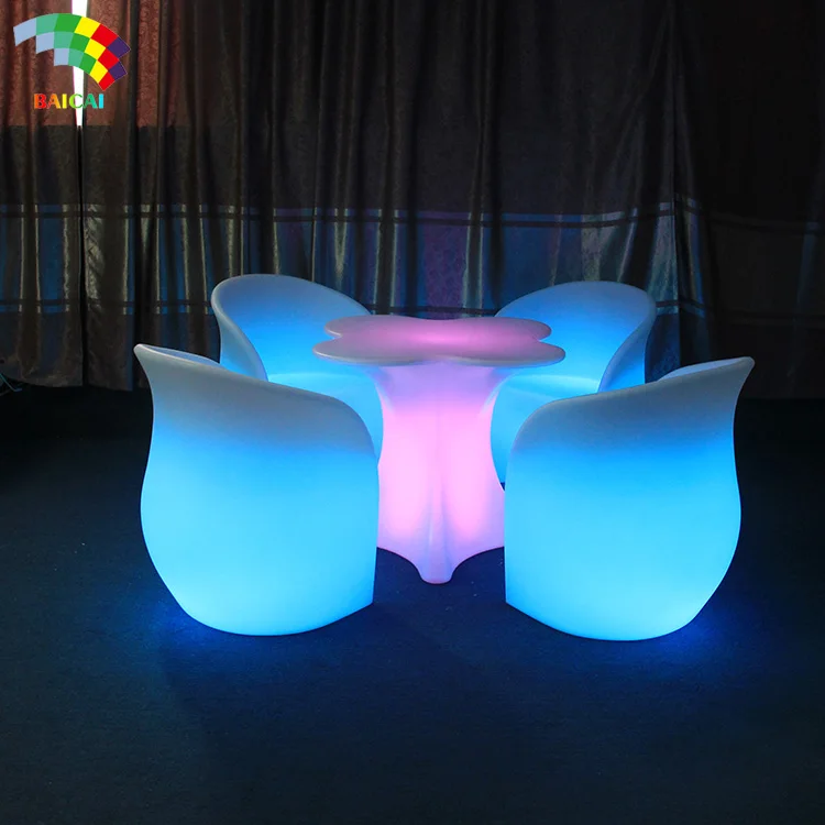 2019 Wholesale outdoor led furniture table 