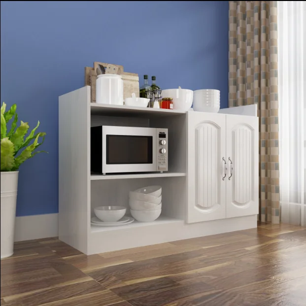 Simple Wooden Cabinet For Microwave Oven Kitchen Living Room