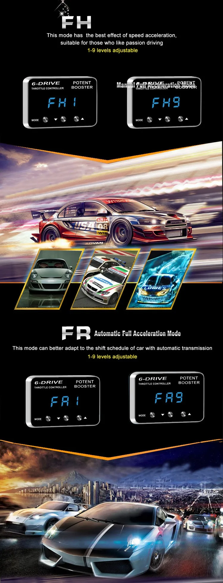 Sufficient supply available in various designs and specifications for your selection 6-drive potent booster speed booster