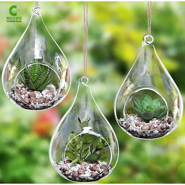 Wholesale Handblown Teardrop Hanging Glass Terrarium Buy Teardrop
