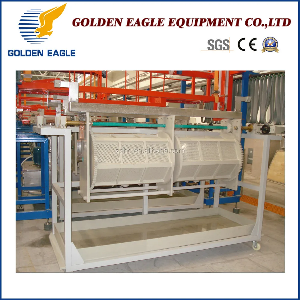 Anode Cathode Barrel Zinc Galvanizing Plating Line Machine Equipment