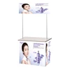Portable PP Plastic Counter Economy supermarket table booth fast assemble exhibition booth