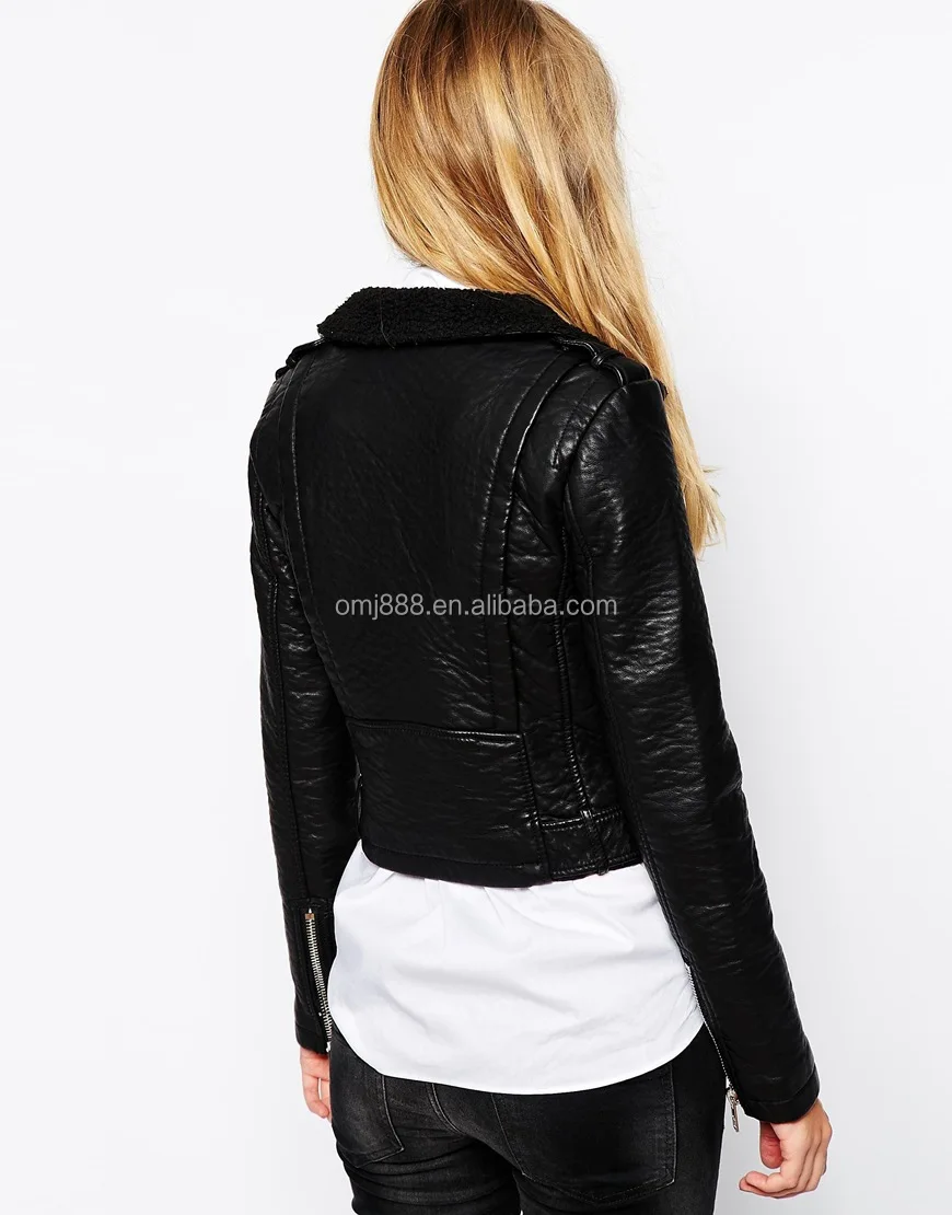 warehouse leather biker jacket