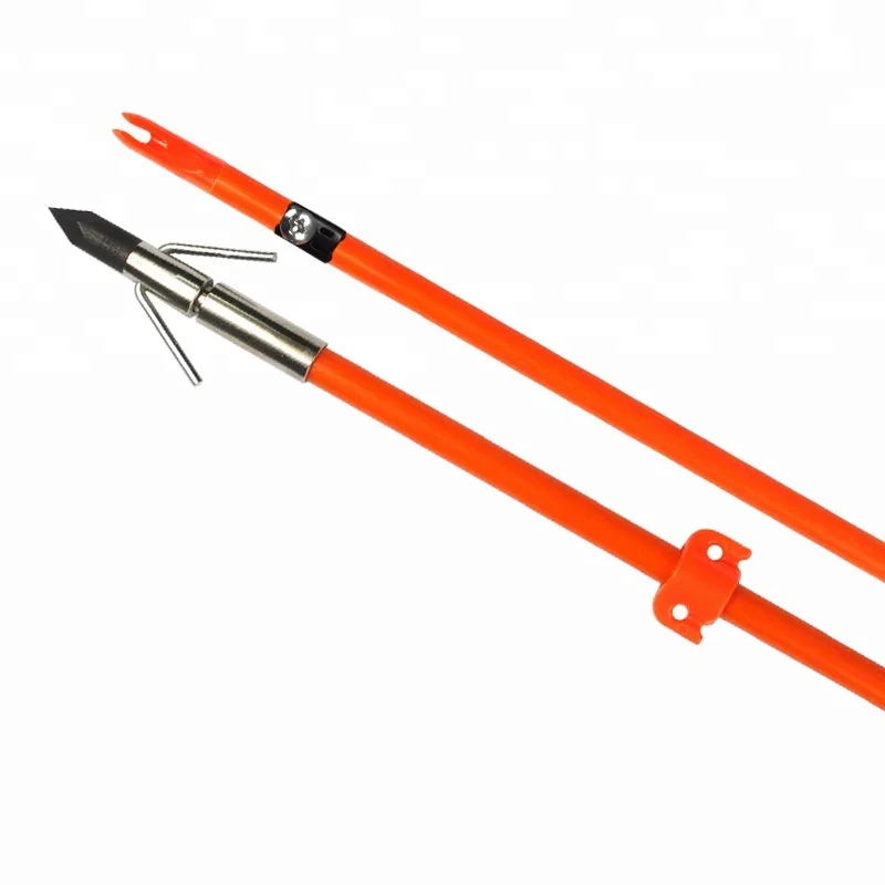 Factory Hunting Fiberglass Orange Color Bow And Arrow For Fishing Bow 