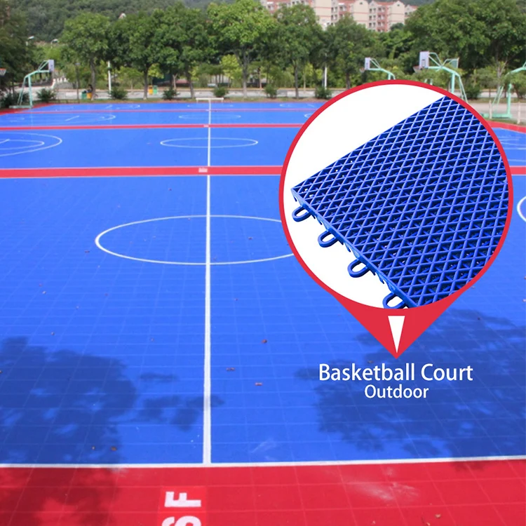 Good Costs 100 New Pp Synthetic Interlocking Outdoor Sport Court