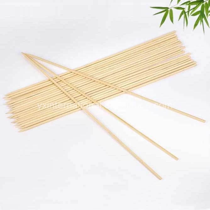 派对使用光滑的烧烤圆竹烧烤棒