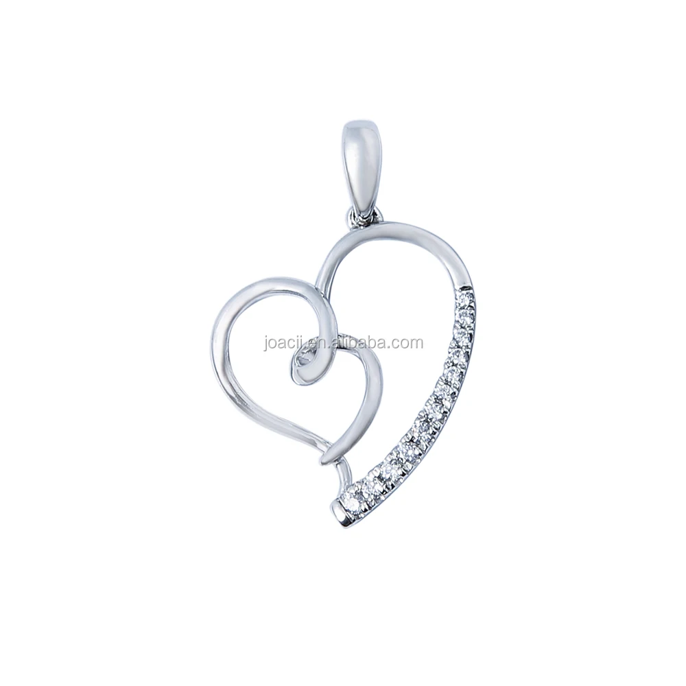 925 Silver Necklace Heart Pendant With Schmuck