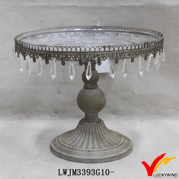 shabby chic metal cake stand with hanging crystals buy cake stand with hanging crystals shabby chic metal cake stand with hanging crystals buy cake stand with hanging crystals