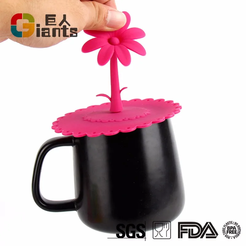 
Wholesale Silicone Suction Cover for Coffee and Tea Cup 