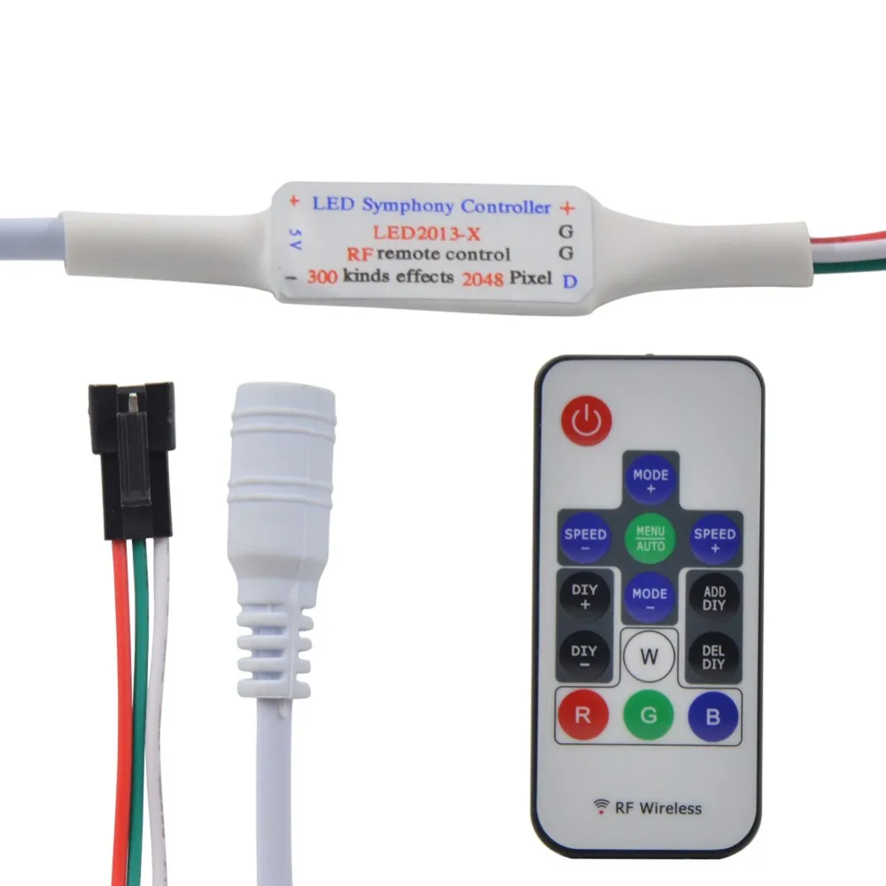 Dc5v 12v 2048pixels 300 Kinds Of Changes Rgb Led Symphony Controller