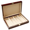 High quality red lacquer wooden sunglass case glasses spectacle box case