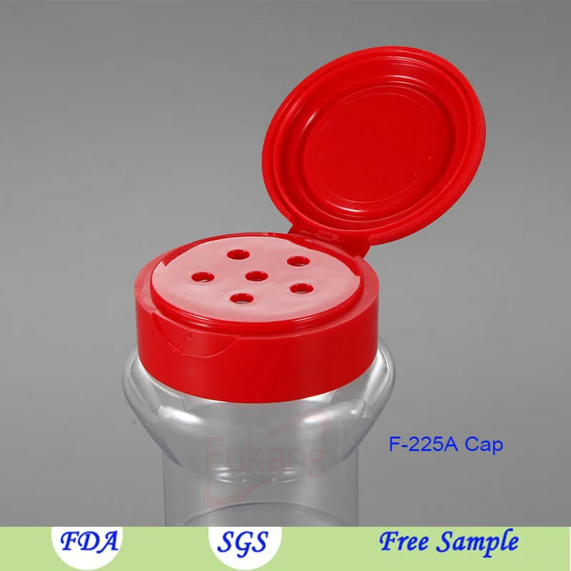 100ml Clear Pet Spice Jar Salt And Pepper Bottle With Flip Top Cap For