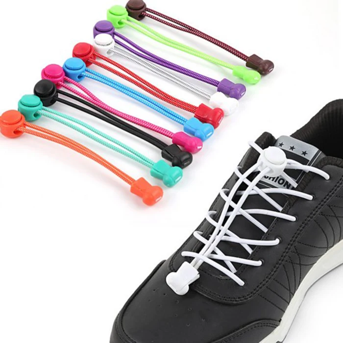 Elastic Polyester No Tie 'Lazy' Shoe Laces Shoelaces Trainers Shoes Adult&Kids