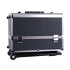 Black Excellent Quality Rolling Beauty Make Up Trolley Case with Aluminum frame
