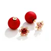 Cheap Ruby Personalized Oversized Bride Front Earrings with women