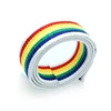 Fancy decorative custom rainbow woven webbing with low price