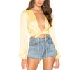 satin front tie closures ruched shoulder loop buttoned cuffs crop tops french cuff shirts for women