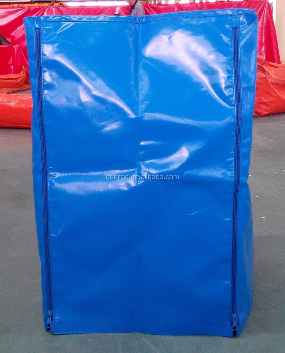 Outdoor waterproof pvc vinyl fabric tarpaulin pallet covers with elastic rope, View vinyl